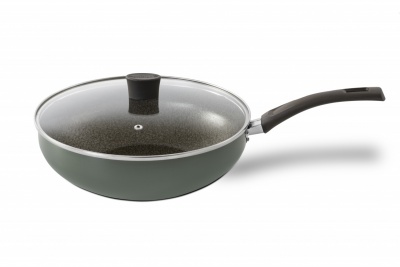 Wok 28 com Tampa de Vidro Ek